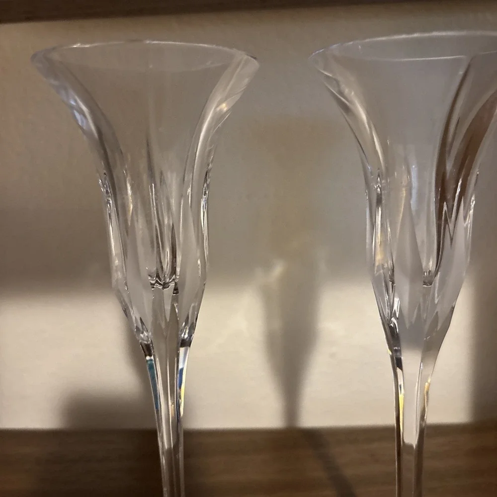 Mikasa‎ Flame D'amore Crystal Pair Of Candlesticks 7